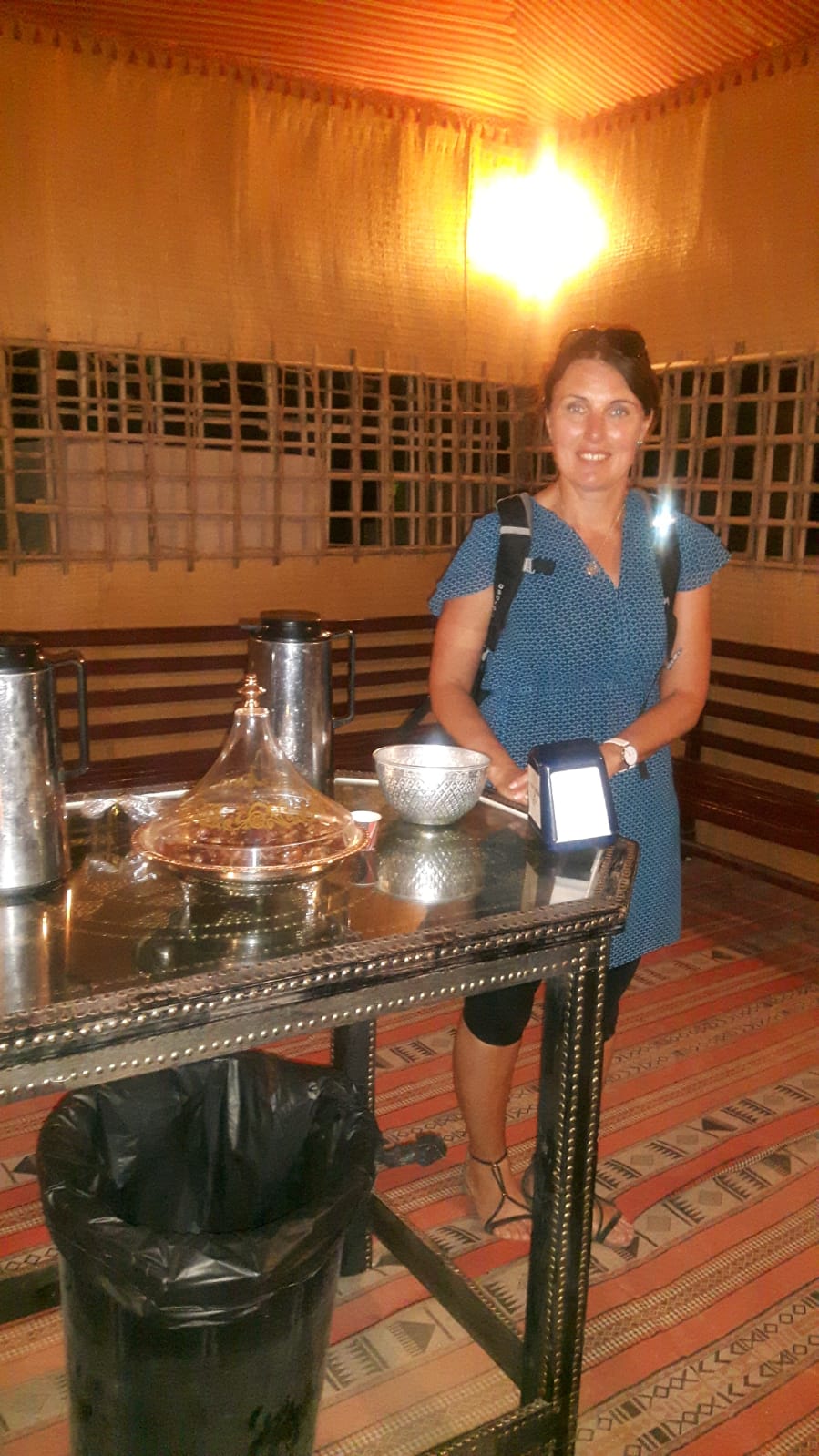 Empfangsraum in der Wüstenlodge