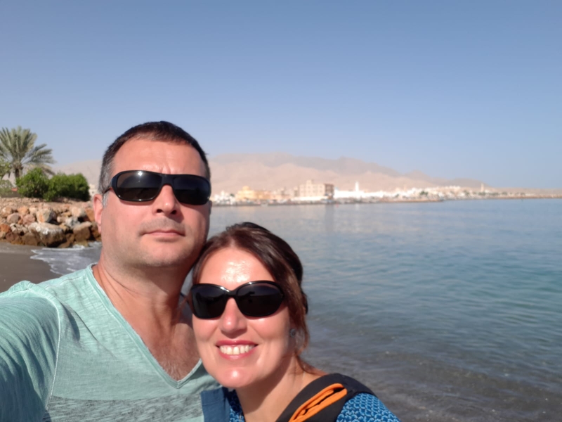 Selfie des Tages am ersten Stopp