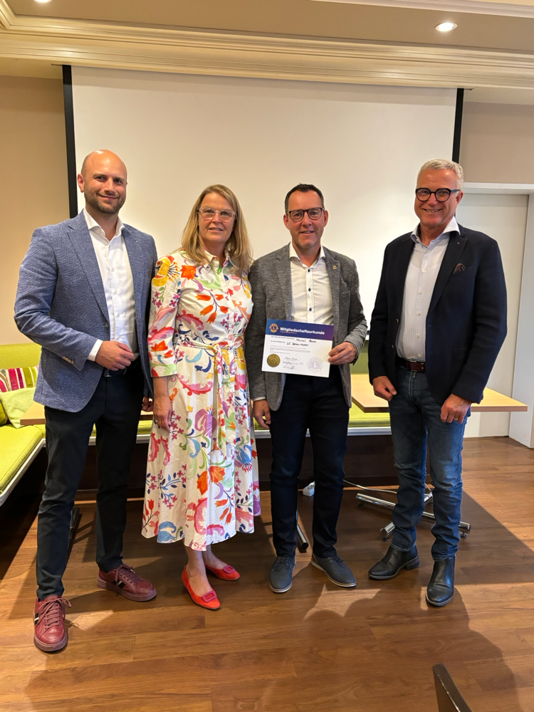 Vlnr: Michael Pfaff, Christina Ruß, Marcel Bones, Hans-Jörg Bley
