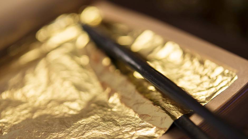 DECONICER 200 Stück Blattgold Imitation - 8,9x9,5 Cm Goldfolien Für Kunst & Deko