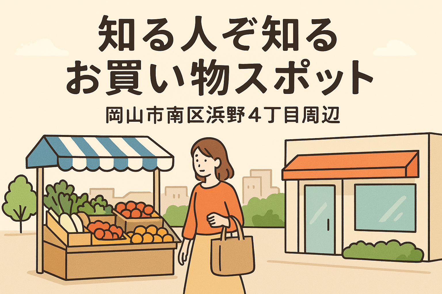 岡山市南区浜野4丁目周辺のお買い物情報