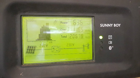 Die Solaranlage läuft wieder!