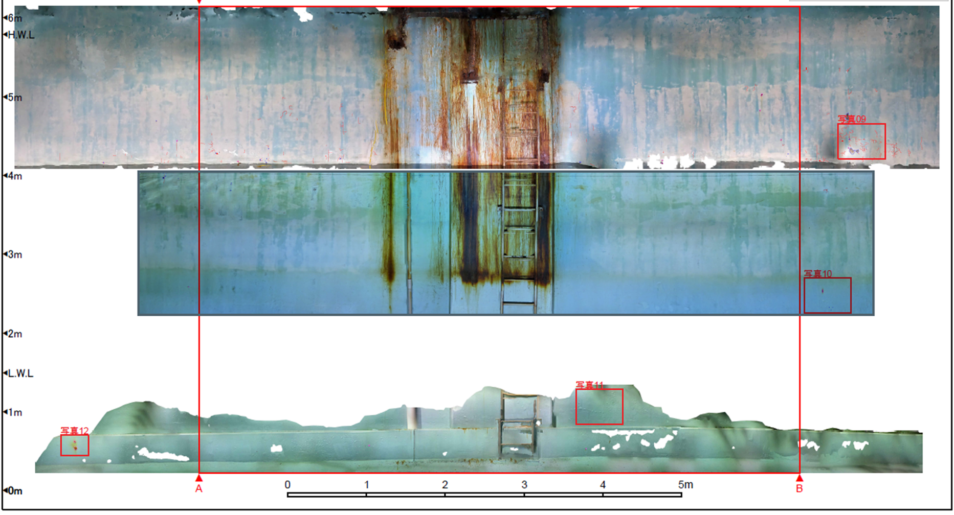 Hy-CLEA オルソモザイク生成例