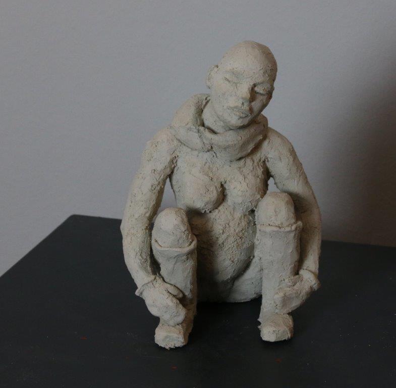 Schwanger - Ton ungebrannt - Höhe ca. 18 cm (2017) unverkäuflich