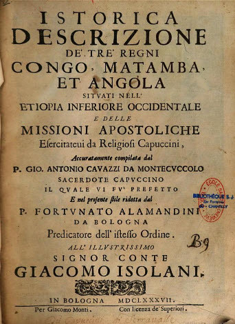 Istorica Descrizione de' tre regni Congo, Matamba ed Angola