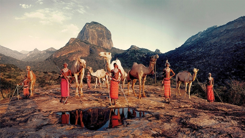 Kenya. Tribù Samburu ai piedi del Monte Kenya