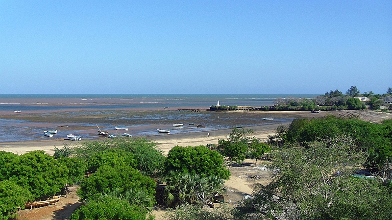 Kenya. Porto di Malindi e sullo sfondo il Pillar di Vasco da Gama