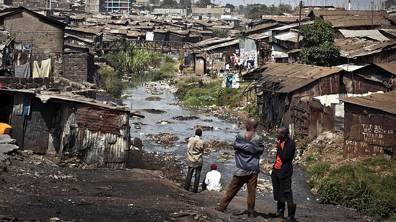 Mathare slum in Nairobi