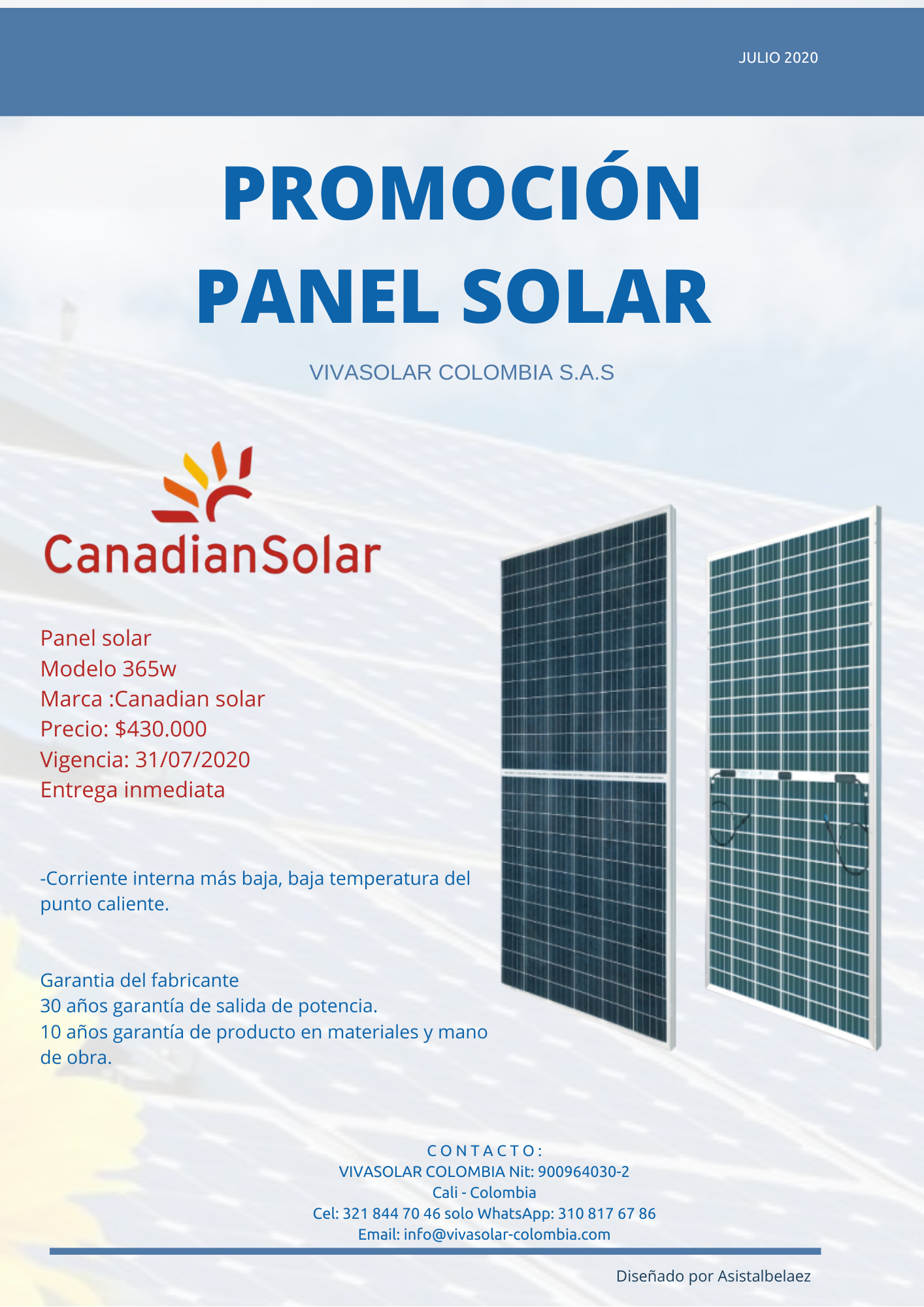 vivasolar colombia paneles solares