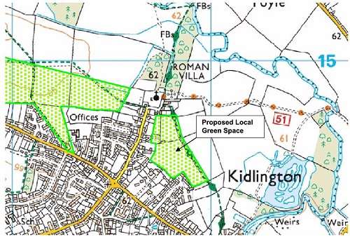 Kidlington Parish Council sites in Local Plan 2040