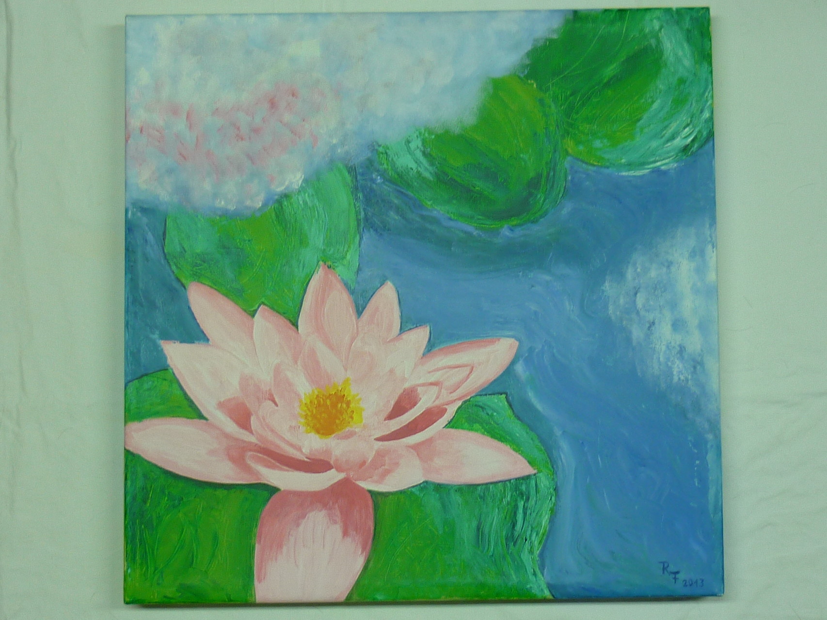 Seerose  60cmx60cmx4cm   150,-