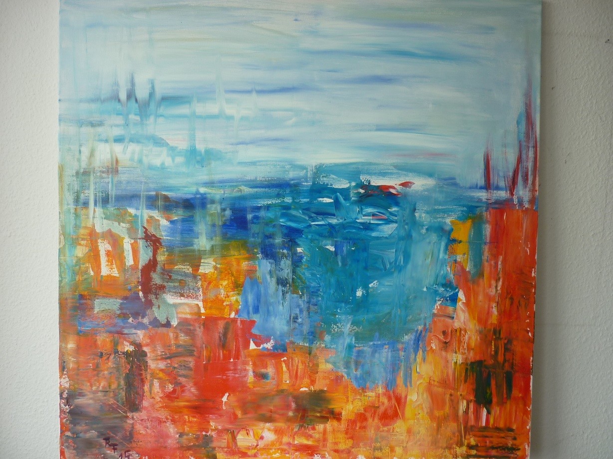 Mediterrane Impression  80cmx80cm   190,-