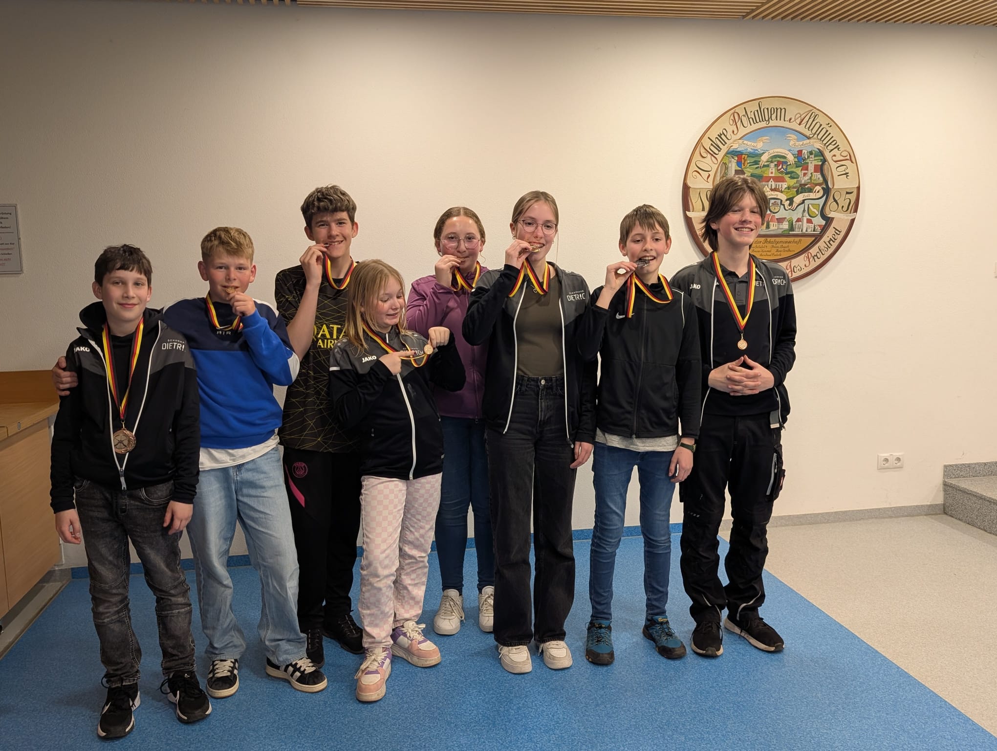 Unsere Jugend bei der Preisverteilung