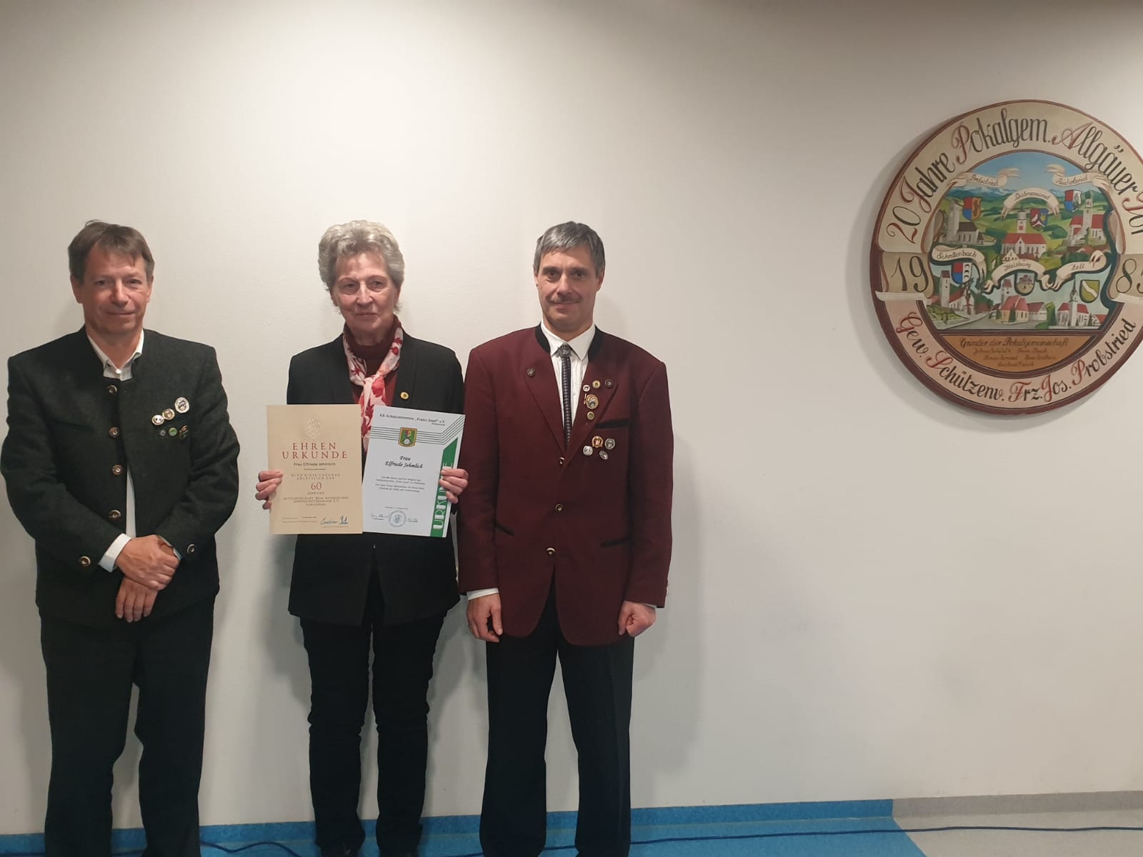 Ehrung für 60 Jahre Mitgliedschaft im BSSB 
