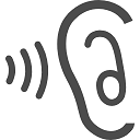 音が聞き取りにくい　の説明用イラスト