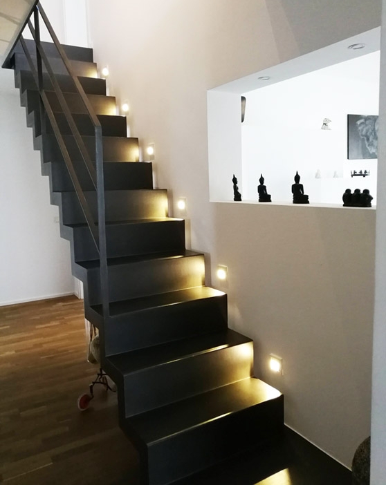 Flurgestaltung Treppenaufgang, Rolf Kullmann Innenarchitekt, Köln