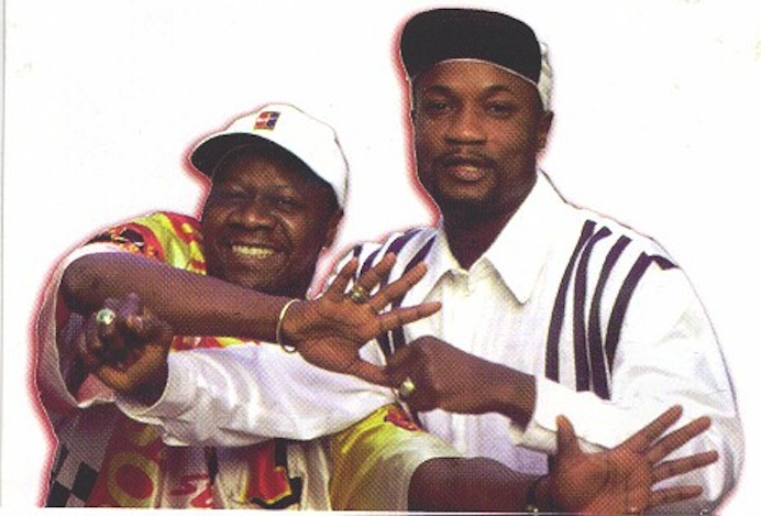 Papa Wemba (à gauche) et Koffi Olomide (à droite) (1996)