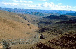 Espace de vol, Tizi-n-Tinififft, Anti-Atlas nord-oriental
