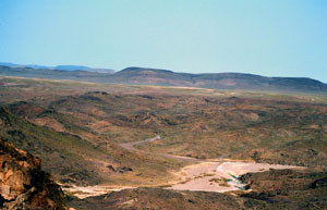 Espace de vol, Tizi-n-Bachkoum, Anti-Atlas nord-oriental