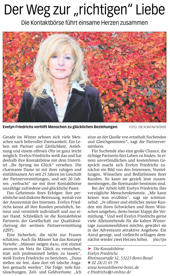 partnervermittlung bonn