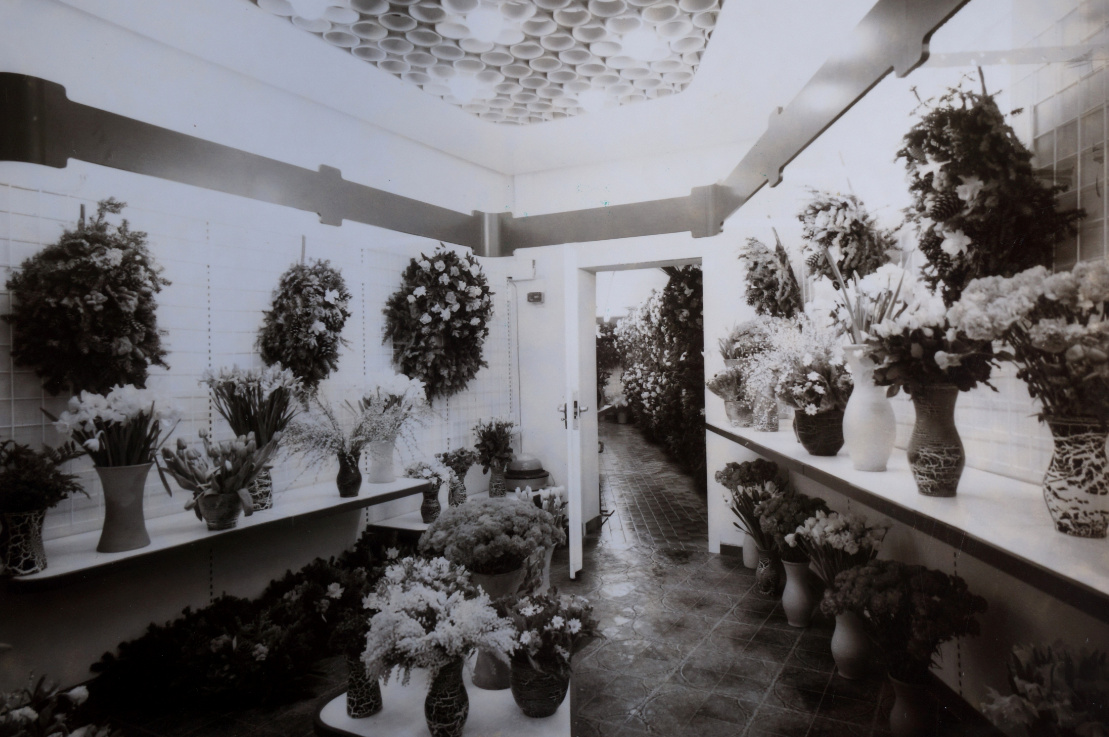 1974 Ausstellungsraum wo vor Umbau das Kühlhaus war