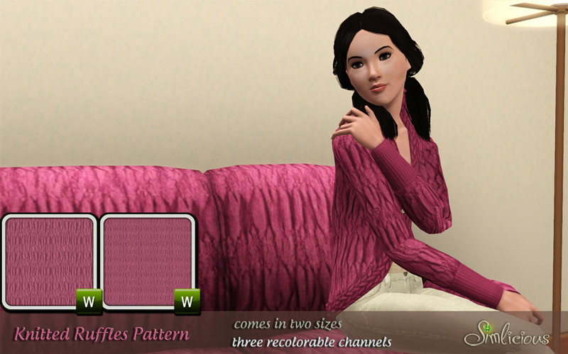 [fabric] Knitted Pattern Set - Custom Content for the Sims 3 by Simlicious