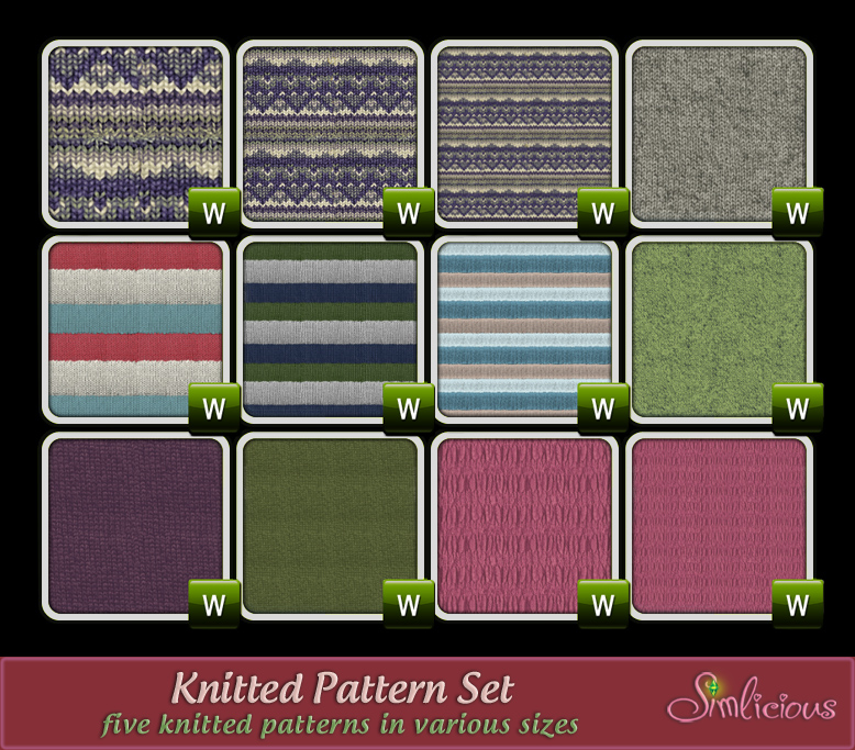 Knitted Pattern Set