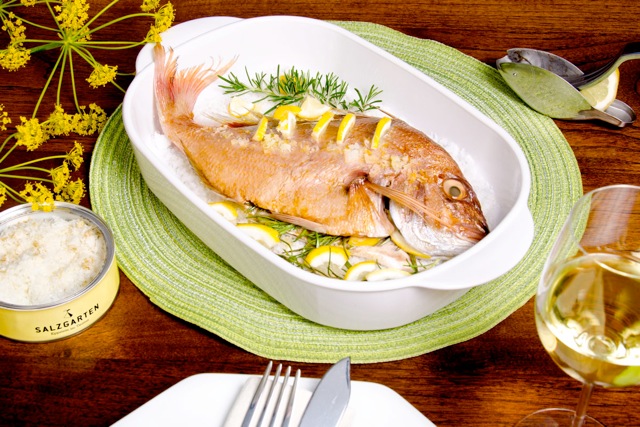 Dorade aus dem Ofen