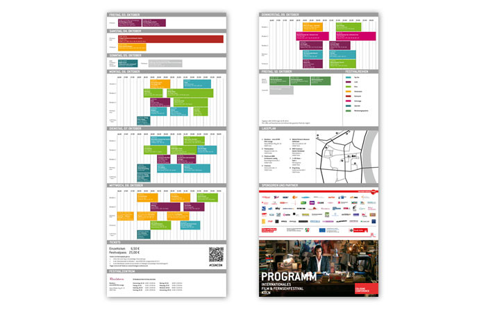 Programmflyer ausgeklappt