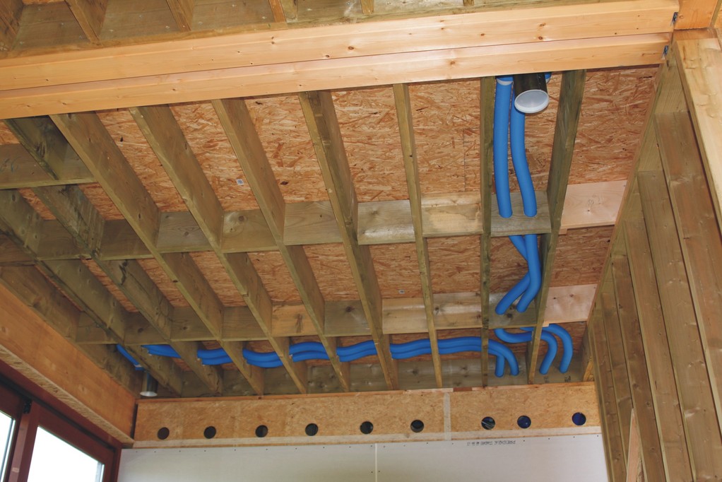 Quickflex dans maison à ossatures bois