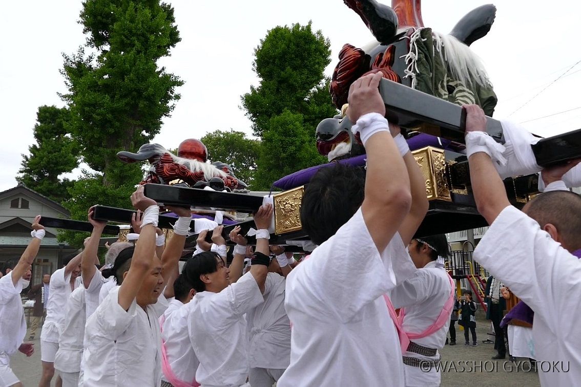 下妙典春日神社　獅子頭お披露目渡御 レポート