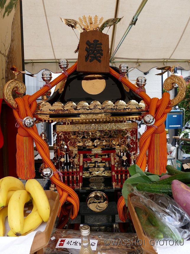 現在の神輿／令和５年撮影（令和４年修復）