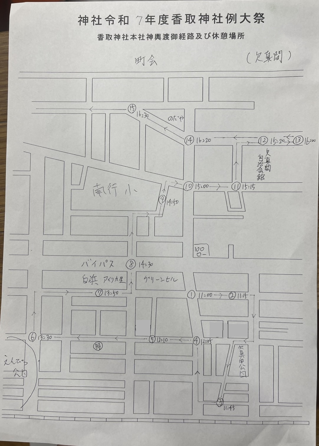 欠真間（町会神輿）