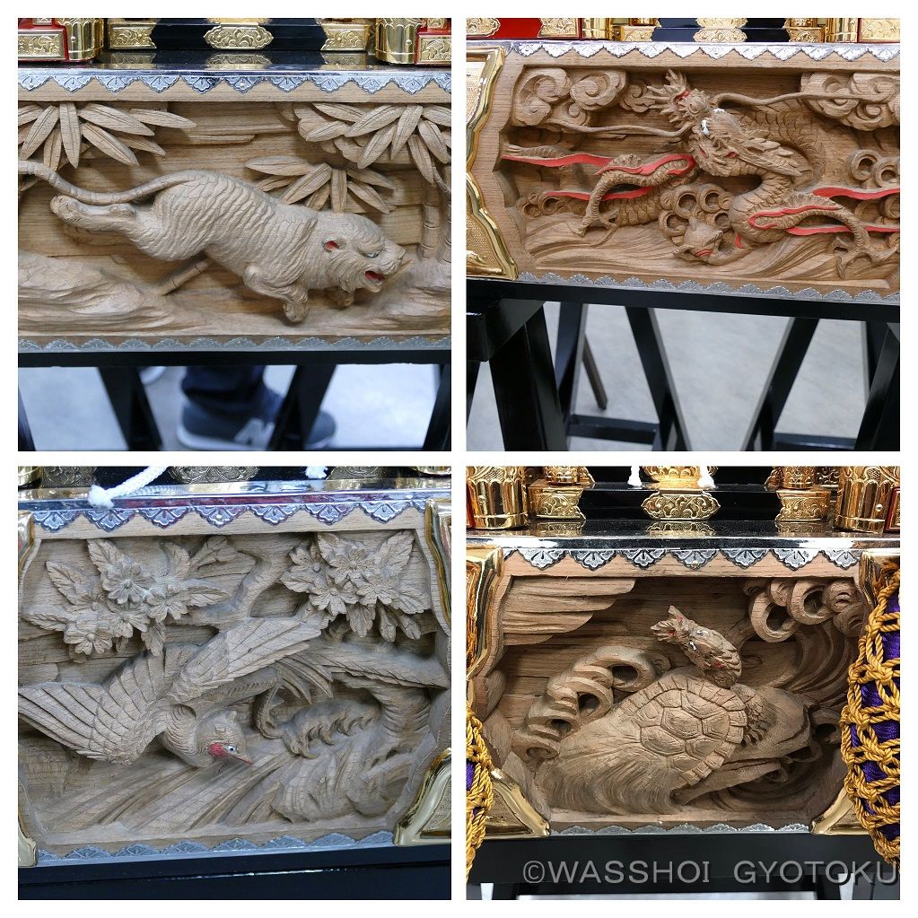 行徳の誇る技！後藤神輿の台輪彫