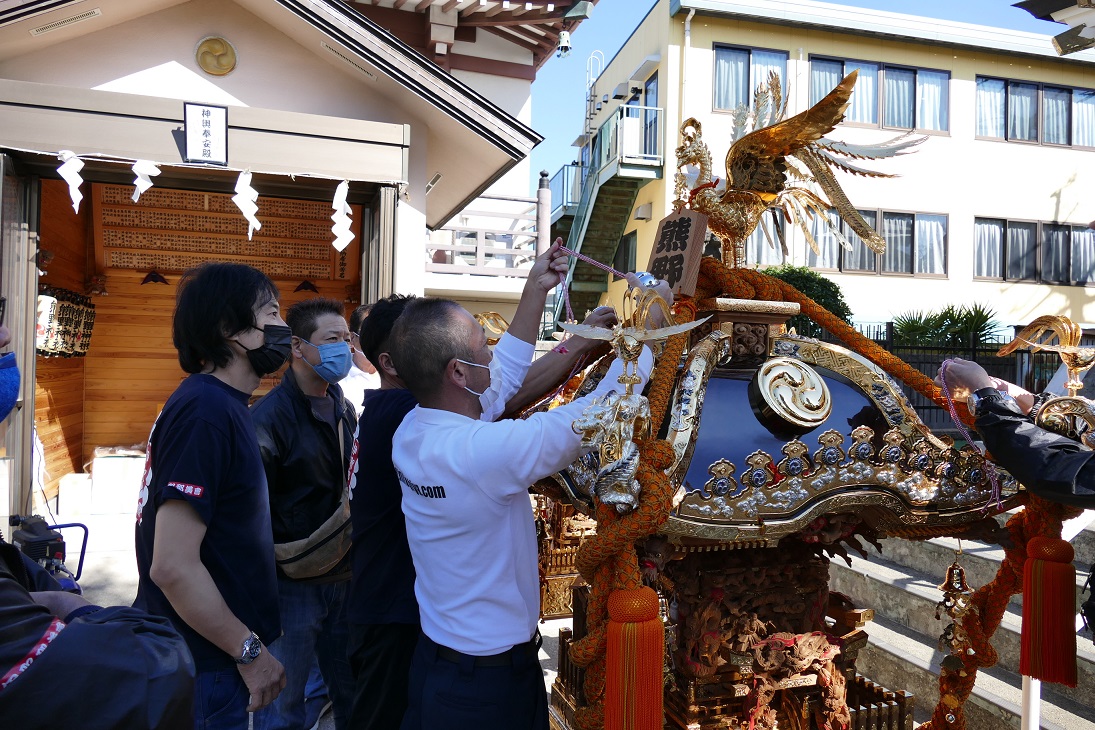 2021行徳神社めぐり　各会場で準備中！