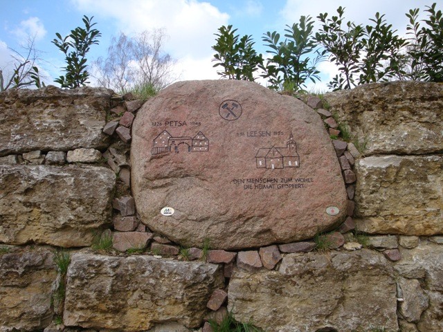 Gedenktafel der verlorenen Dörfer