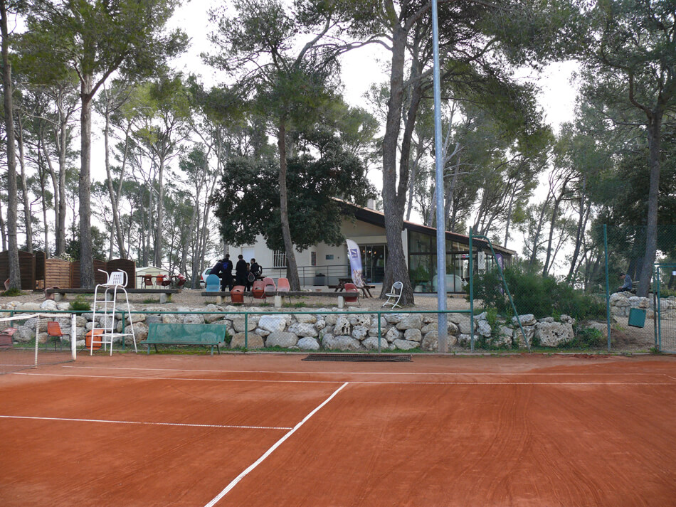 Courts de tennis en terre battue