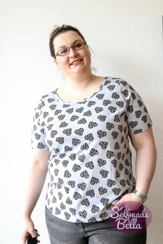 "Alles Jersey - Plus-Size-Shirts": Designbeispiele meiner Probenäherinnen und die Gewinnerinnen der Verlosung