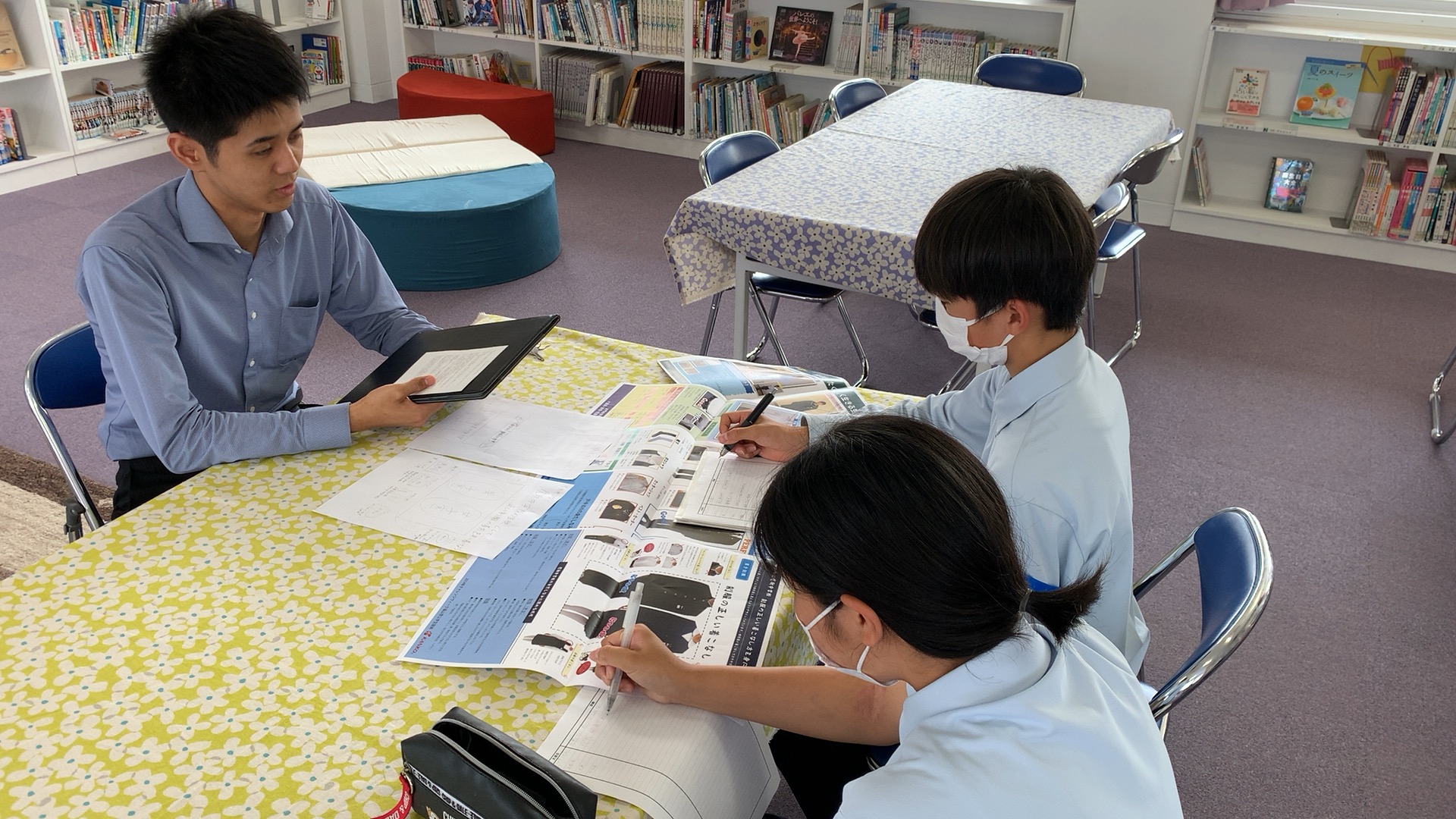 23年6月15日　職場体験／福山市立鷹取中学校