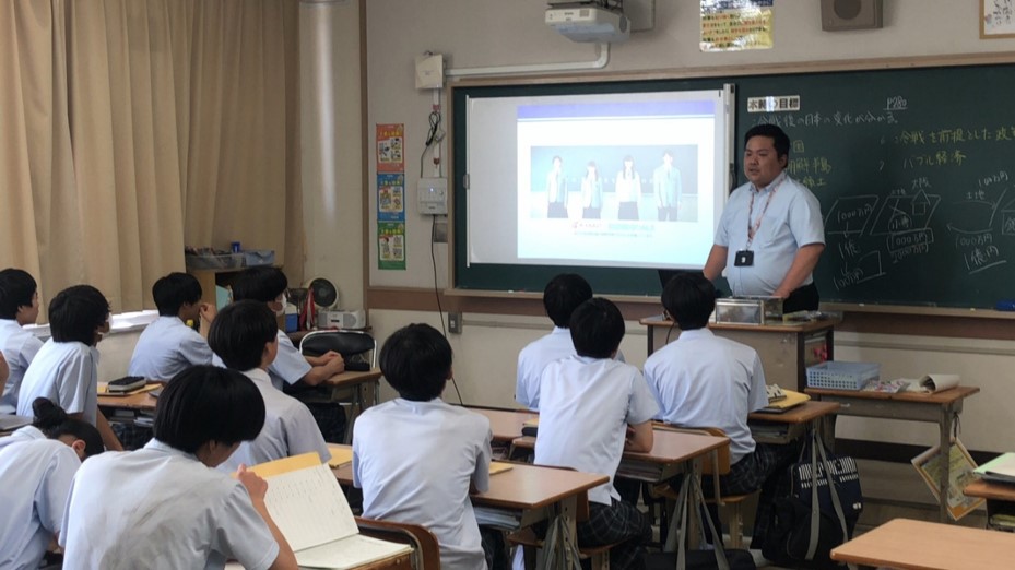 25年 7月8日 福山市立鳳中学校／エココサージュ／ぷらすえ～るレポート