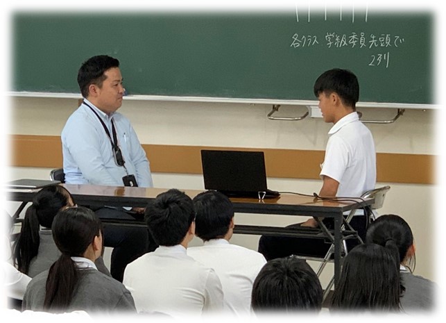 24年10月28日 福山市立城北中学校／セミナー校長インタビュー／ぷらすえ～るレポート