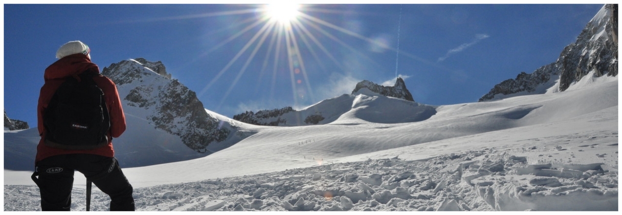 DISCESA DELLA VALLEE BLANCHE CON GLI SCI