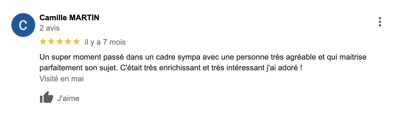 Témoignage Cliente