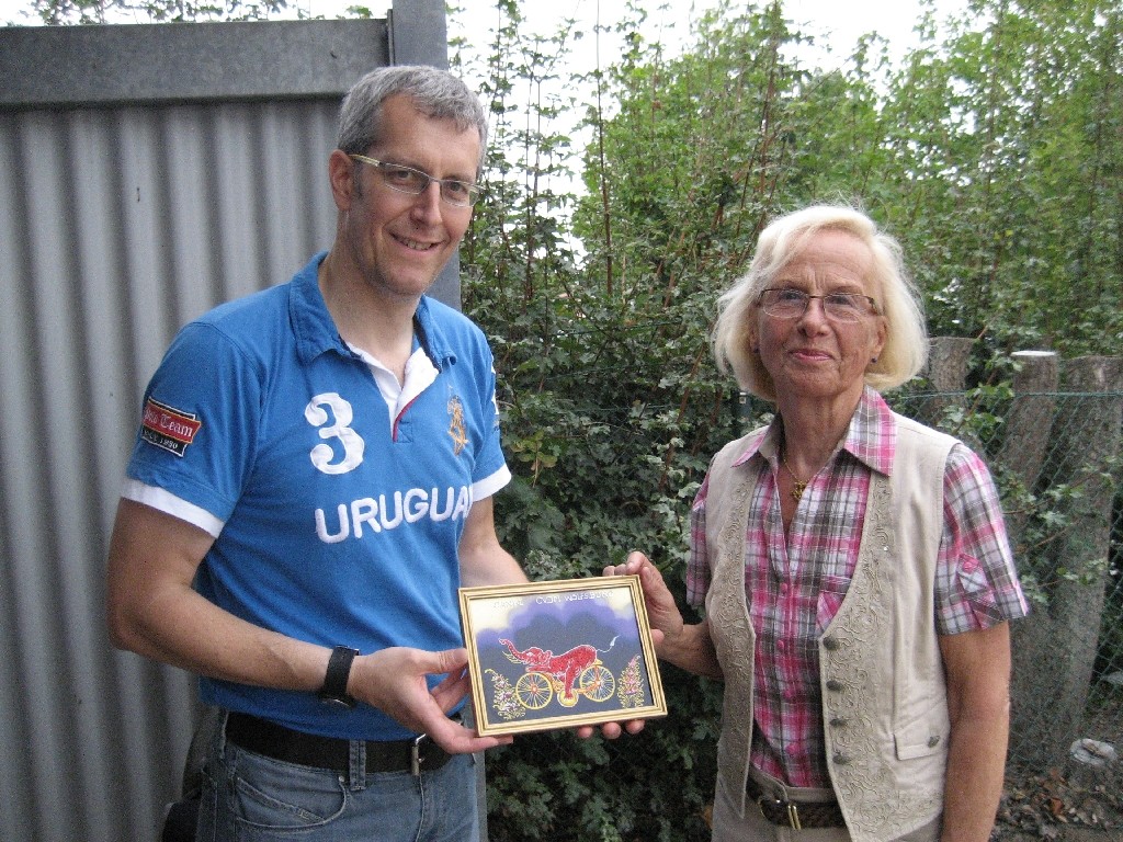 gisela Reichelt-Zimmermann (rechts) und Michael Meixner