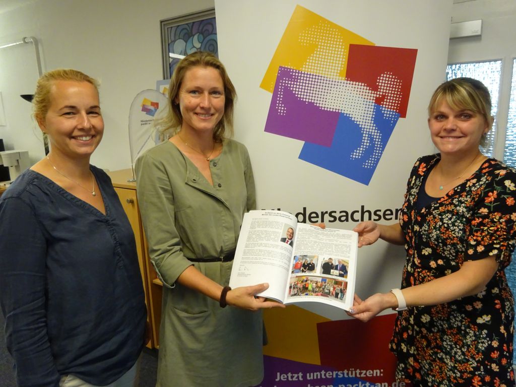 Heike Siedenberg, Undine Wahl und Viktoria Kolax vom Bündnis "Niedersachsen packt an"