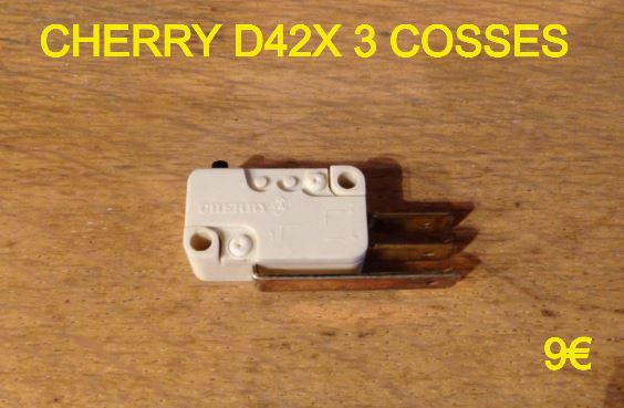 MICRO-SWITCH : CHERRY D42X 3 COSSES