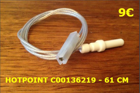 BOUGIE D'ALLUMAGE : HOTPOINT C00136219 - 61 CM