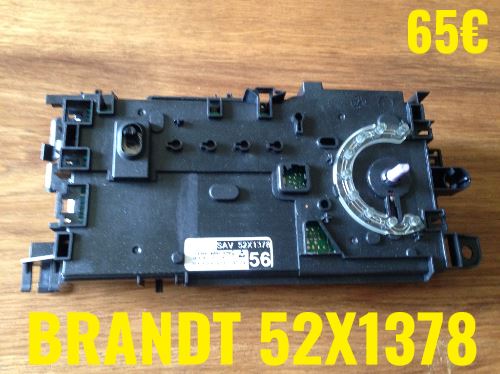 CARTE DE COMMANDE LAVE-LINGE : BRANDT 52X1378