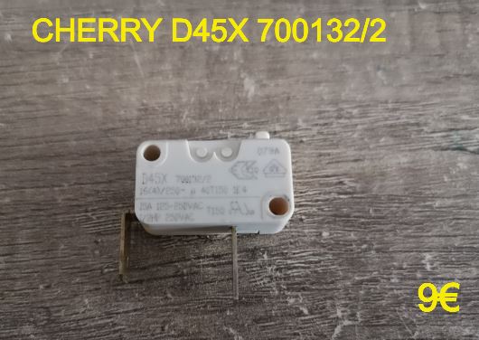 MICRO-SWITCH : CHERRY D45X 700132/2 - 2 COSSES