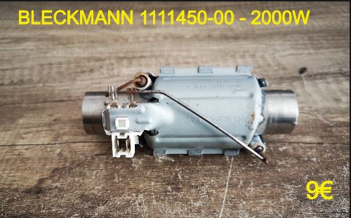 RÉSISTANCE LAVE-VAISSELLE : BLECKMANN 1111450-00 - 2000W